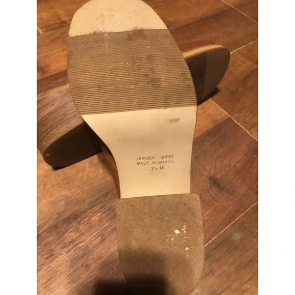 VTG White Mountain Womens 7.5 Slip On Mules Clogs Retro Shoes - Picture 4 of 5